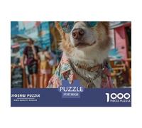Perro Puzzle 1000 Piezas Mascota Adorable - Colección Artística, Experiencia Zen En Casa, Packaging Cuidado, Póster, 38x26cm/1000pcs