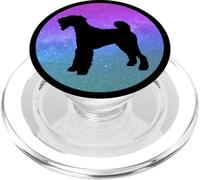 Perro Raza Airedale Terrier Galaxia Espacio PopSockets PopGrip para MagSafe