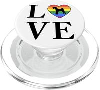 Perro Raza Airedale Terrier Palabra Amor Tipografía Retro PopSockets PopGrip para MagSafe