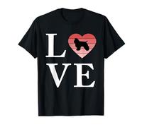 Perro Raza American Cocker Spaniel Palabra Amor Tipografía Camiseta