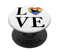 Perro Raza Basset Griffon Vendeen Grand Palabra Amor PopSockets PopGrip Adhesivo
