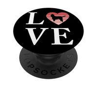 Perro Raza Basset Griffon Vendeen Petite Palabra Amor PopSockets PopGrip Adhesivo