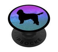 Perro Raza Basset Grifón Vendeen Pequeño Galaxia Espacio PopSockets PopGrip Adhesivo