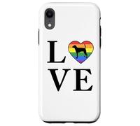 Perro Raza English Foxhound Palabra Amor Tipografía Retro Carcasa para iPhone XR
