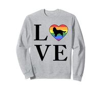Perro Raza English Springer Spaniel Palabra Amor Tipografía Sudadera