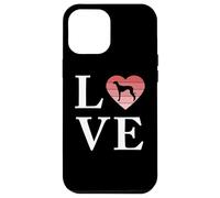 Perro Raza Old Croatian Sighthound Palabra Amor Tipografía Carcasa para iPhone 12 Pro Max
