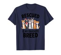 Perro Rescatado Es Mi Raza Favorita Refugio Amor Camiseta