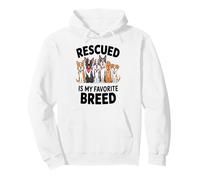 Perro Rescatado Es Mi Raza Favorita Refugio Amor Sudadera con Capucha
