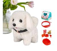 Perro Roboot Realista, Perro Roboot,Roboot PERRO Que Se Comporta Como Un Perro De Verdad - Caminar, Ladrir, Deslizar La Cola, Animal De Peluche Electrónico Para Niños Adultos, Incluye Un Vector