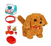 Perro robot, cachorro robot realista, cachorro robot realista, cachorros robot realistas se comportan como un cachorro real | Mascota de peluche, animal de peluche electrónico interactivo, caminar