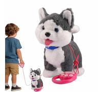 Perro Robot Genérico Realista,Peluche Interactivo Caminando con Música,Juguetes Interactivos de Perro Robot para - Juguete Educativo para y Decoración Interior