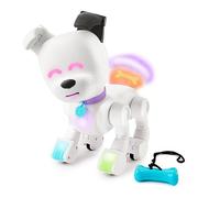 Perro Robot Interactivo Dog-E con Luces LED Coloridas, más de 200 Sonidos y reacciones, Conectado a una aplicación (a Partir de 6 años)