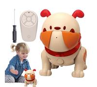Perro Robot,Juguete interactivo para cachorro con música e luces - Juguete de aprendizaje hablando - para niños y niñas y adultos cumpleaños Navidad Pascua en casa alivio del aburrimiento
