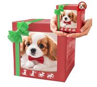 Perro Robot para Adultos, Juguete Robótico Interactivo para Cachorros, Mi Cachorro Robot Realista Caminando, Ladrando, Moviendo la Cola para Adultos, Amantes de Las Mascotas Brown