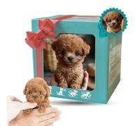 Perro Robot para Adultos, Juguete Robótico Interactivo para Cachorros, Mi Cachorro Robot Realista Caminando, Ladrando, Moviendo la Cola para Adultos, Amantes de Las Mascotas Brown B