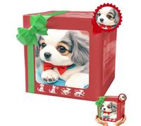 Perro Robot para Adultos, Juguete Robótico Interactivo para Cachorros, Mi Cachorro Robot Realista Caminando, Ladrando, Moviendo la Cola para Adultos, Amantes de Las Mascotas Grey