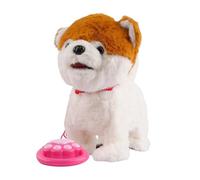 Perro Robot,Peluche interactivo y suave,Perro Robot de inteligencia artificial con detección táctil, realista e imitación de sonidos | Para niñas y niños cumpleaños