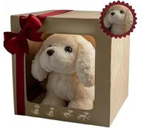 Perro robot, perro de peluche interactivo,mi cachorro robot realista que actúa como un cachorro de verdad: camina, Nuevo ladra y mueve la cola. Un perro de juguete que camina y ladra,Caja de regalo