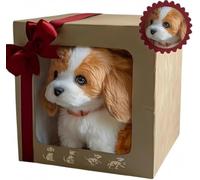 Perro robot, perro de peluche interactivo,mi cachorro robot realista que actúa como un cachorro de verdad: camina, Nuevo ladra y mueve la cola. Un perro de juguete que camina y ladra,Caja de regalo