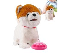 Perro robot - Perros robot de peluche, juguete inteligente suave y realista, cachorro robot con detección táctil, juguetes inteligentes de peluche con imitación de sonidos para cumpleaños, Navidad
