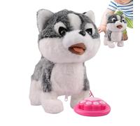 Perro Robot - Perros Robot Rellenos, Peluche Realista Suave Juguete Inteligente, Cachorro Sensible al Toque, Haz Finta Juega a Peluche Inteligentes con Sonidos Mímicos para Niños Complea