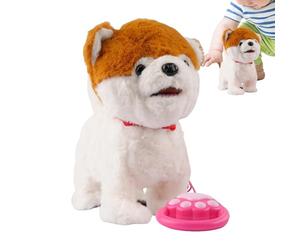 Perro Robot - Perros Robot Rellenos, Peluche Realista Suave Juguete Inteligente, Cachorro Sensible al Toque, Haz Finta Juega a Peluche Inteligentes con Sonidos Mímicos para Niños Complea