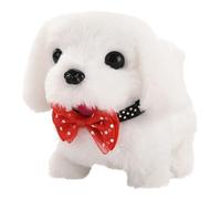 Perro Robot Realista - Juguete Interactivo para Cachorros de componentes electrónicos de Peluche, muñeca Que con Cola Saltando | Regalo Divertido para niños, niñas, niños y jóvenes
