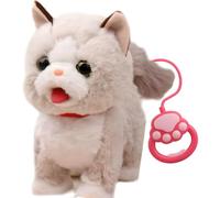 Perro Robot Realista Juguete Perrito Caminante Musical Cantante Bailarín de Peluche Interactivo con Voz, Lame Lengua, Ladra, Sensores Táctiles y Funciones de Canto, Regalo de Cumpleaños Cat B