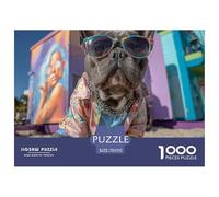 Perro Rompecabezas 1000 Piezas Mascota Adorable Cachorro Adorable - Ideal para Tardes En Familia, Corte Láser Preciso, Decoración Elegante, 70x50cm/1000pcs