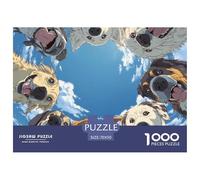 Perro Rompecabezas 1000 Piezas Mascota Adorable - Ideal para Tardes En Familia, Corte Láser Preciso, Decoración Elegante, 70x50cm/1000pcs