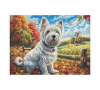 Perro Rompecabezas 500 Piezas Cartón para Toda La Familia Juego Compartir Estimulación Cognitiva Regalo Fin De Año Mejor Valorado 500 PCS/52×38cm