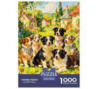 Perro Rompecabezas Difícil 1000 Piezas - Desafío Mindful, Piezas Gruesas Y Seguras, Ideal para Decorar O Regalar, Póster, 70x50cm/1000pcs