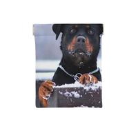 Perro Rottweiler Collar Nieve Ojos, Squeeze Top Wallet Bolsa de Almacenamiento para Mujer Monedero pequeño Bolsa de Cambio