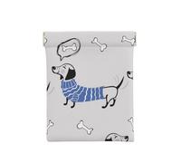 Perro Salchicha de Dibujos Animados, Squeeze Top Wallet Bolsa de Almacenamiento para Mujer Monedero pequeño Bolsa de Cambio
