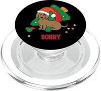 Perro Salchicha Divertido Cachorro de Navidad Perro Salchicha ¿Quién yo? PopSockets PopGrip para MagSafe
