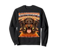 Perro Salchicha Estilo Pirata de los 90 Sudadera