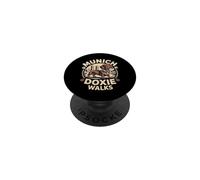 Perro Salchicha Múnich Paseos Estilo bávaro teckel PopSockets PopGrip Adhesivo