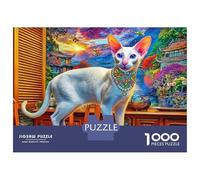 Perro Salchicha Oriental Rompecabezas 1000 Piezas para Adultos Niño Puzzle De Papel Ecológico, Puzzle De Juguete para Regalo, 52x38cm/1000pcs
