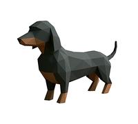 Perro Salchicha Papercraft kit，Yona DIY Kit de origami 3D para montar a mano, 3D Puzzle para la decoración de hogar,Trofeo de papel, Regalo de papel,Bricolaje en papel, Rompecabezas 3D