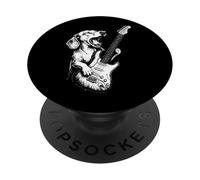 Perro Salchicha Tocando La Guitarra Perro Salchicha PopSockets PopGrip Adhesivo