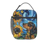 Perro Salchichas En La Noche Estrellada Bolsa Termica Reutilizable Bolsas De Almuerzo Aislante Bolsa Isotermica Para Aire Libre Viajes Playa