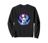 Perro Samoyedo Bajo La Galaxia Espiral En El Espacio Sudadera