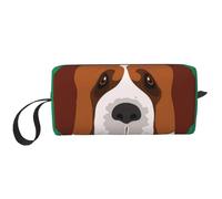 Perro San Bernardo, Bolsa de Maquillaje Bolsa de cosméticos Bolsa de artículos de tocador de Viaje portátil Bolsa de Maquillaje