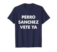 Perro Sánchez Vete Ya Divertida Camiseta, Hombre, Azul Marino, 3XL