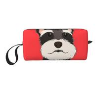 Perro Schnauzer Amigo, Bolsa de Maquillaje Bolsa de cosméticos Bolsa de artículos de tocador de Viaje portátil Bolsa de Maquillaje