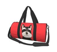 Perro Schnauzer Amigo, Bolsa de Viaje de Gran Capacidad, Bolso Redondo, Bolsa de Viaje Deportiva, Bolsa de Mano, Bolsa de Fitness