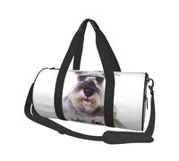 Perro Schnauzer Lindo, Bolsa de Viaje de Gran Capacidad, Bolso Redondo, Bolsa de Viaje Deportiva, Bolsa de Mano, Bolsa de Fitness