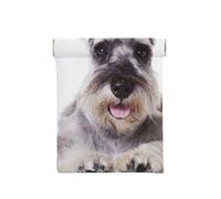 Perro Schnauzer Lindo, Squeeze Top Wallet Bolsa de Almacenamiento para Mujer Monedero pequeño Bolsa de Cambio