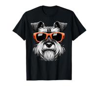 Perro Schnauzer miniatura con gafas de sol gráfico amante de los Camiseta