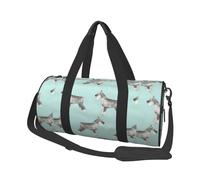 Perro Schnauzer Perros Lindos, Bolsa de Viaje de Gran Capacidad, Bolso Redondo, Bolsa de Viaje Deportiva, Bolsa de Mano, Bolsa de Fitness